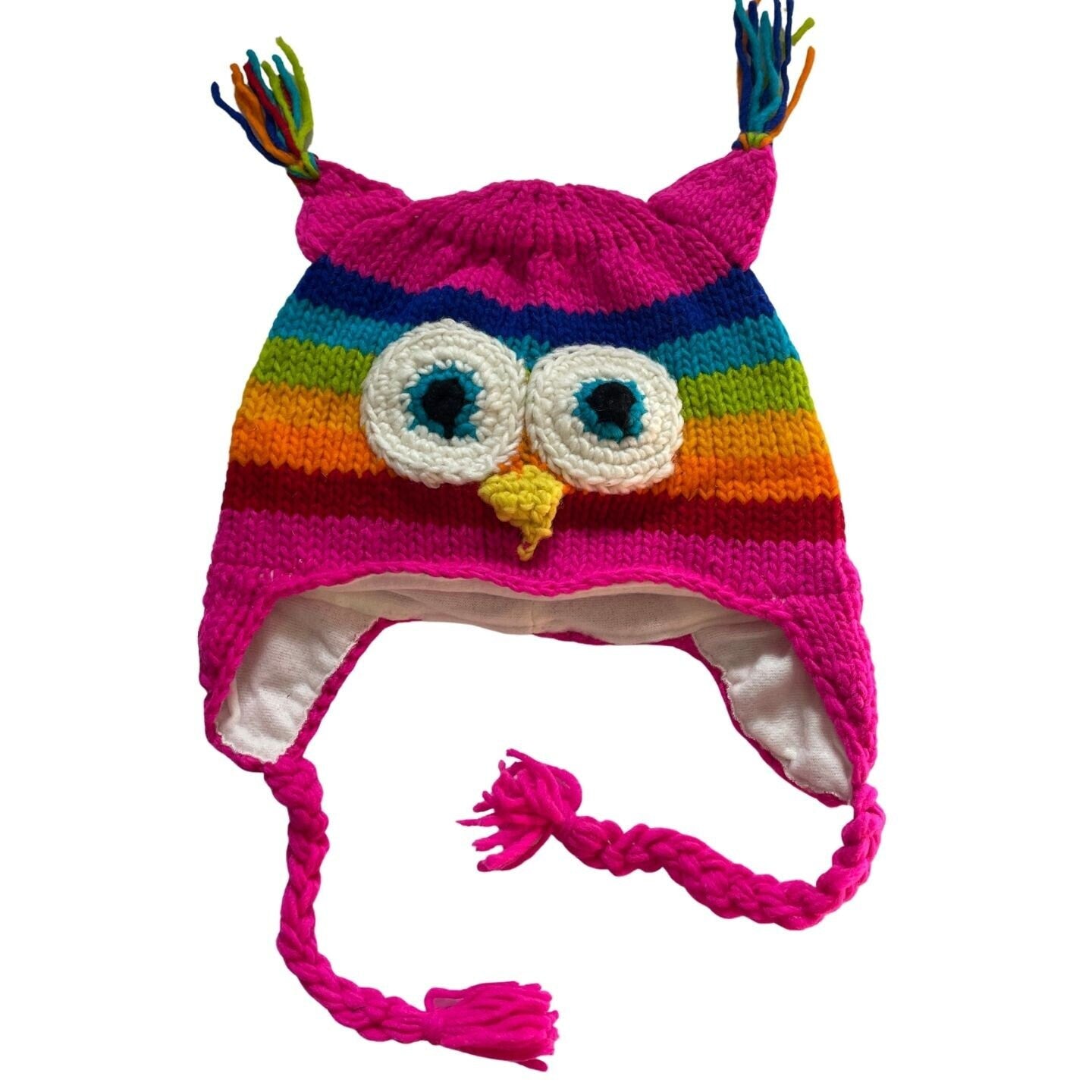 Owl Beanie Hats for Kids and Adults | Magenta