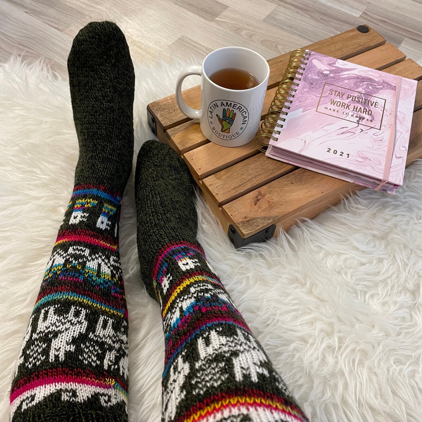 Warm Soft Winter Knitted Wool Socks | Colorful Socks | Size 6-8 US Adult Socks