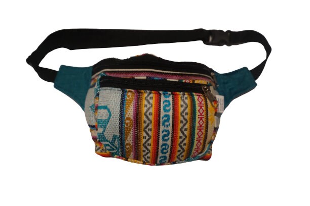 Festival Fanny Pack | White Teal