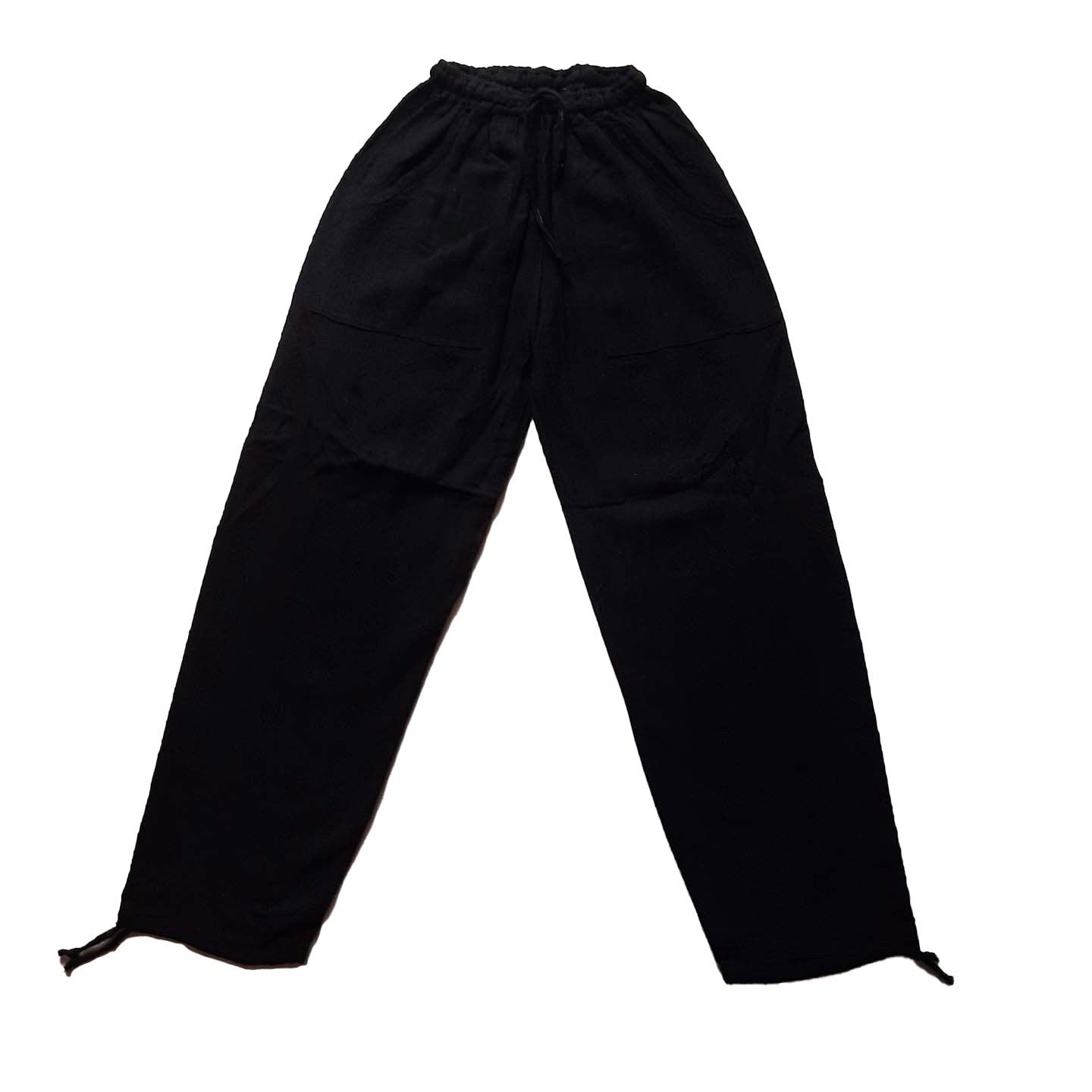 Pants Size M | Hippie Pants | Loungewear Womens Pants | Comfy Clothes | Mens Pants with Pockets | Black | Father's Day Gift