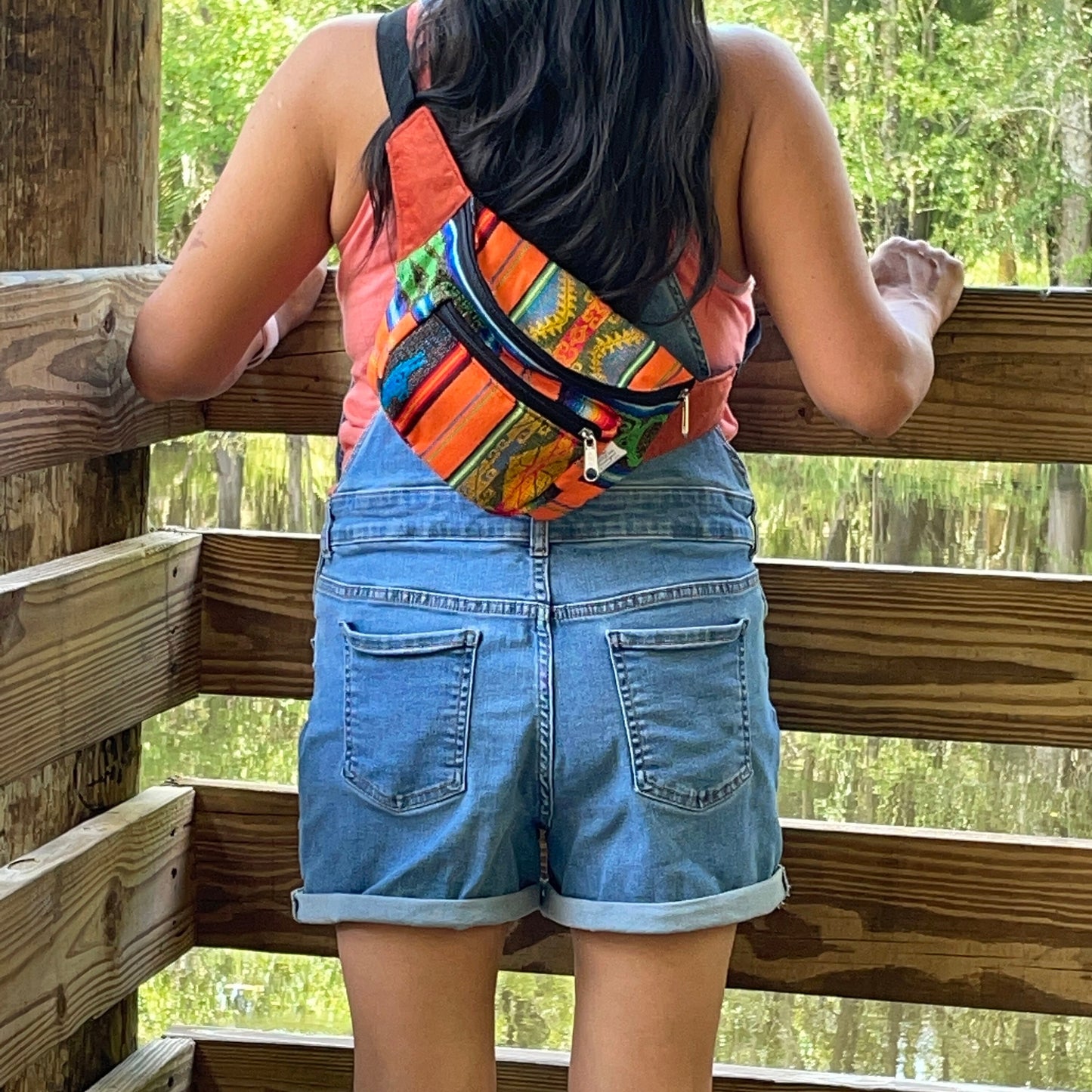 Festival Zipper Fanny Pack | Orange Sunset