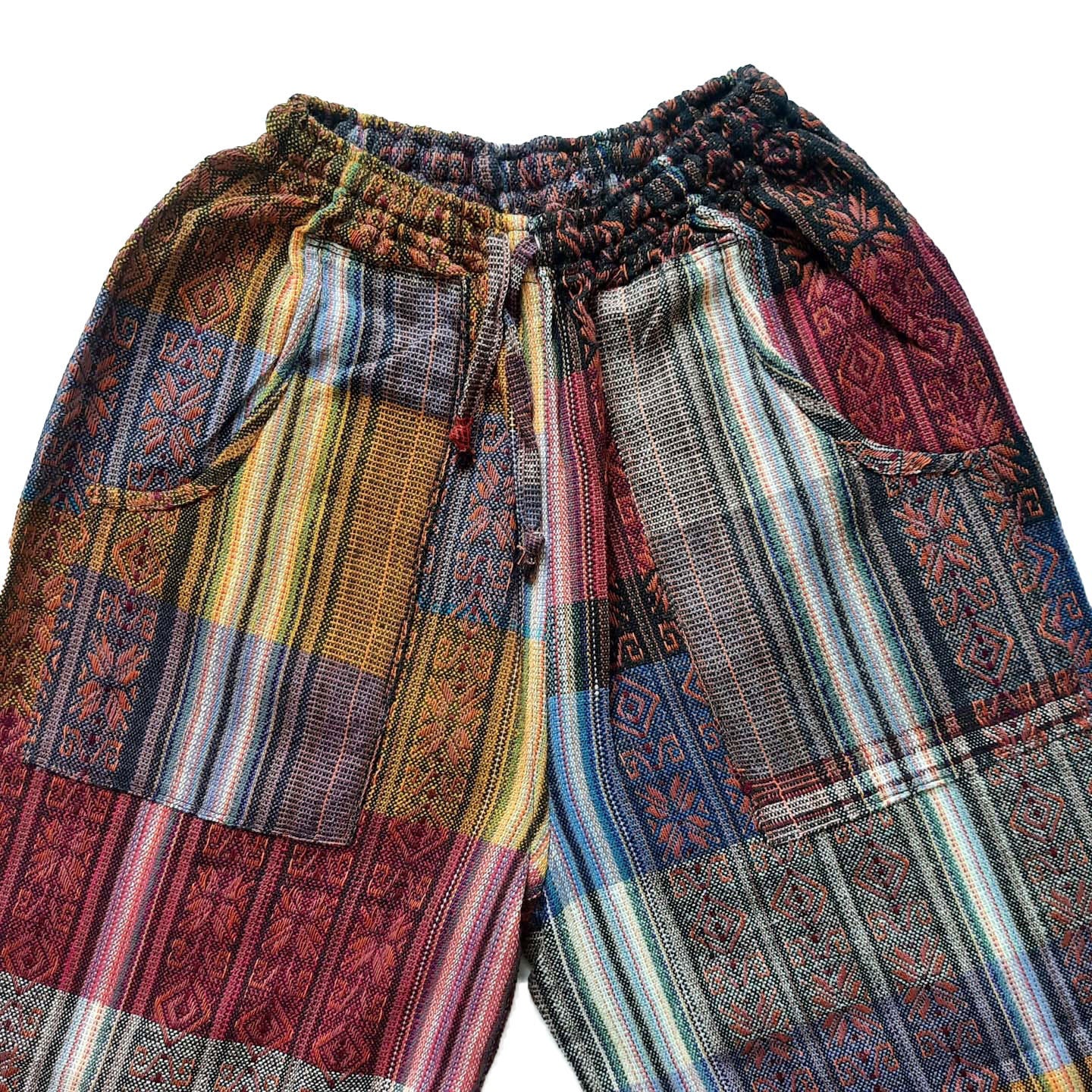 Pants Size M | Hippie Pants | Loungewear Womens Pants | Comfy Clothes | Mens Pants with Pockets | Burnt Orange Colorful