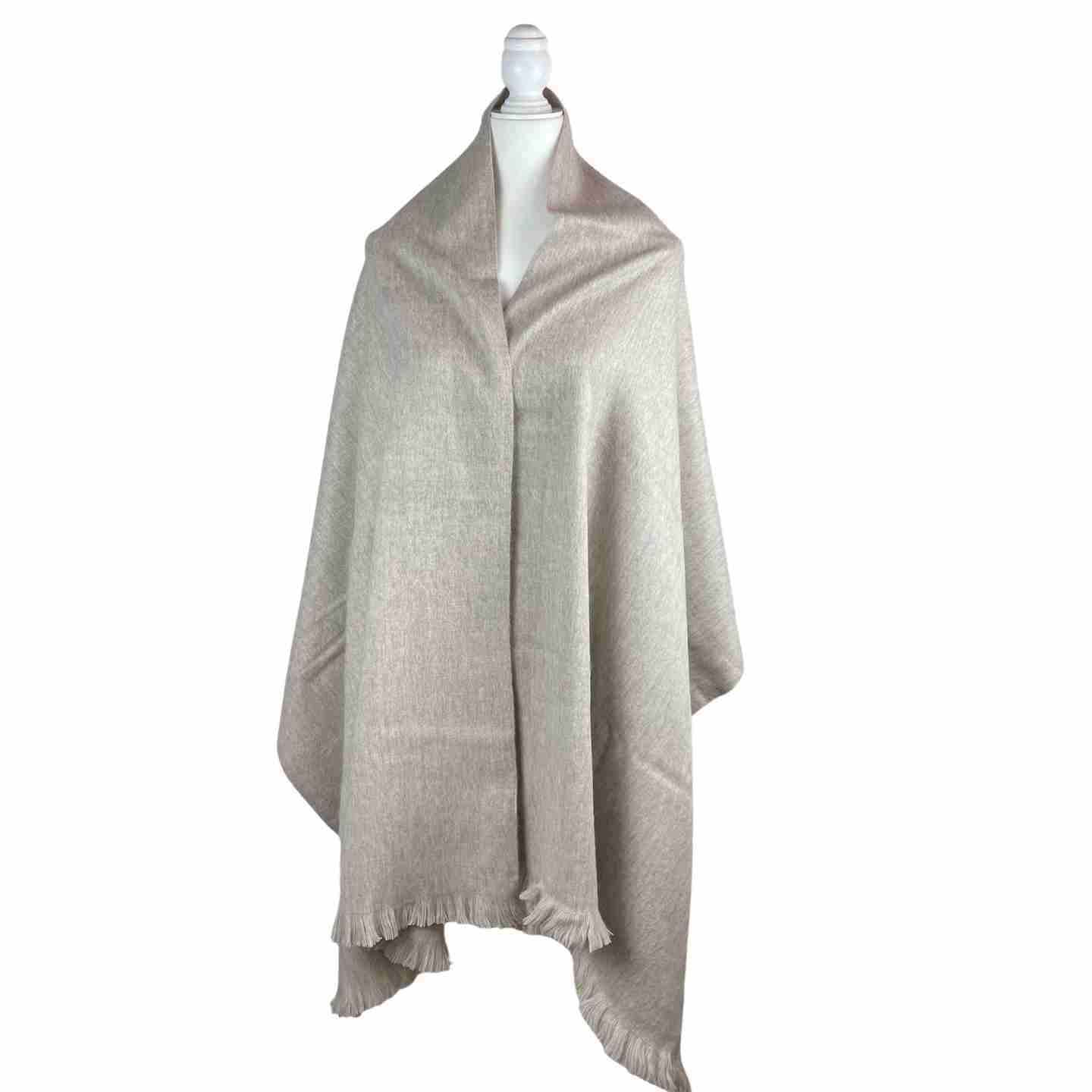 Soft and Warm Shoulder Shawl Wrap | Light Hazelnut