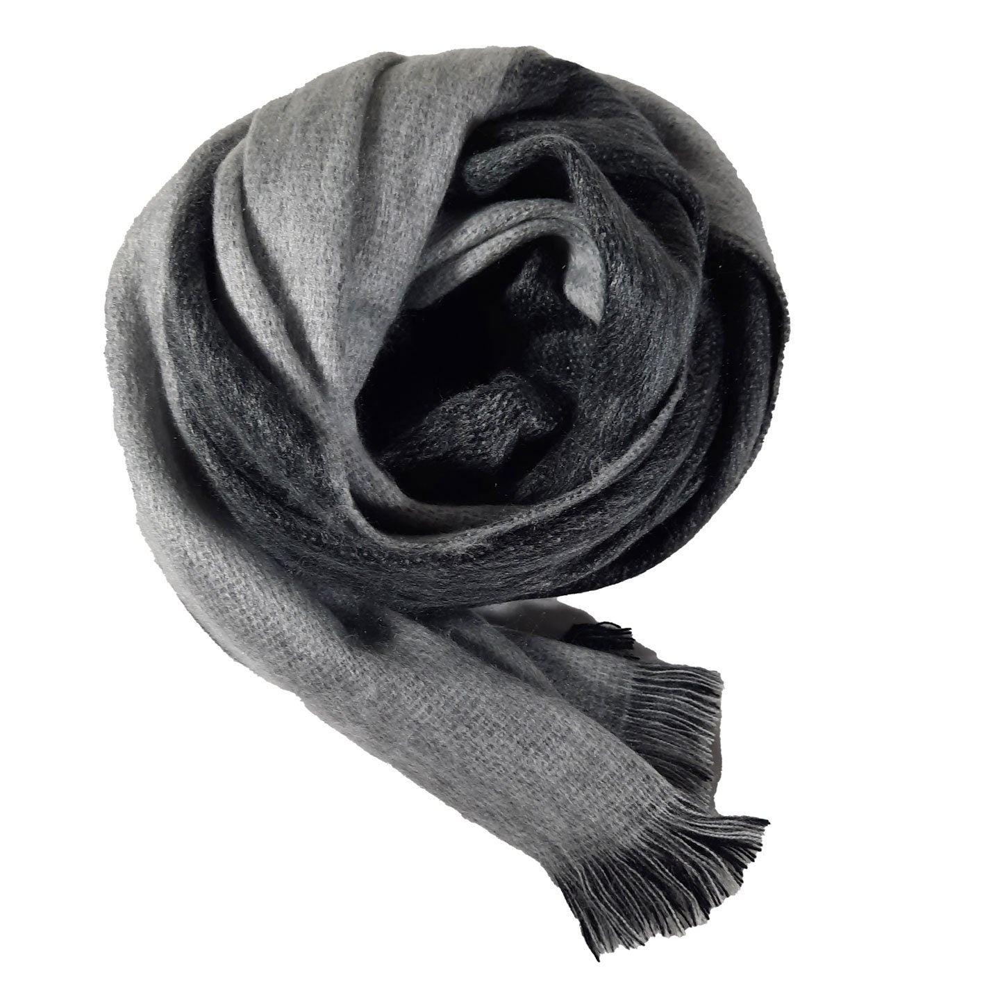 Reversible Soft Cozy Shawl |  Gray Silver