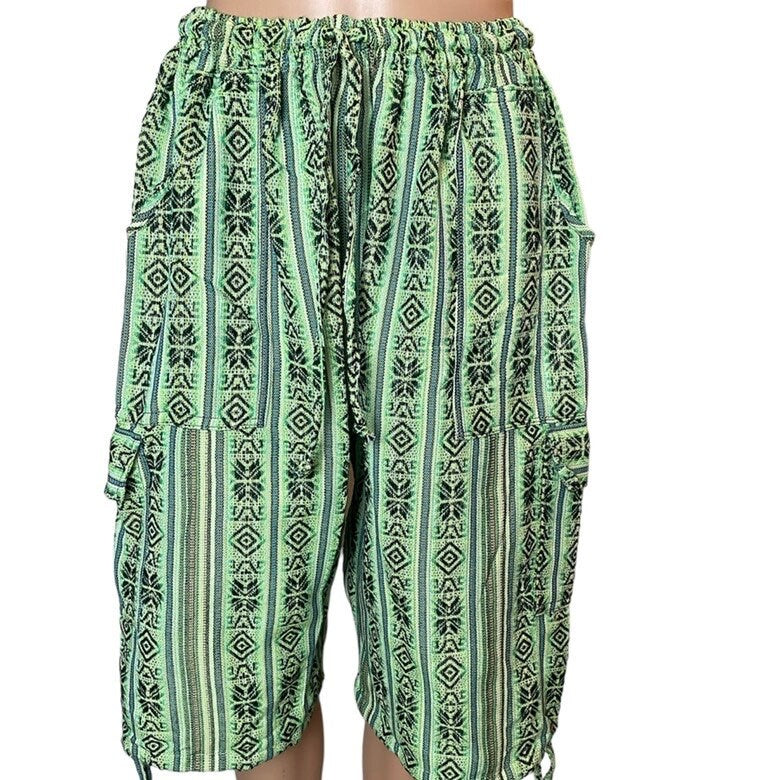 Cargo Shorts Size 2XL | Light Green Black