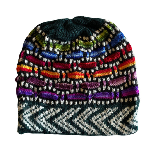 Knitted Alpaca Beanie Hat | Emerald
