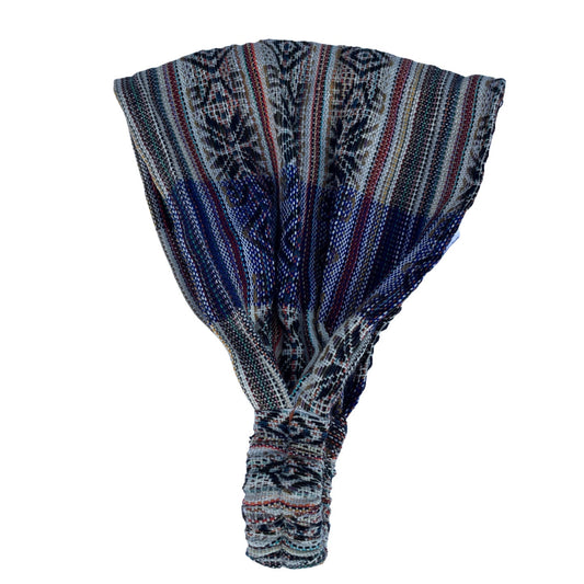 Wide Headband for Women and Men | Blue Brown Macchiato