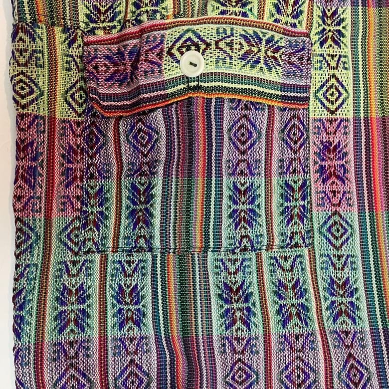 Boho Hippie Cargo Shorts Size XL | Lilac Colorful