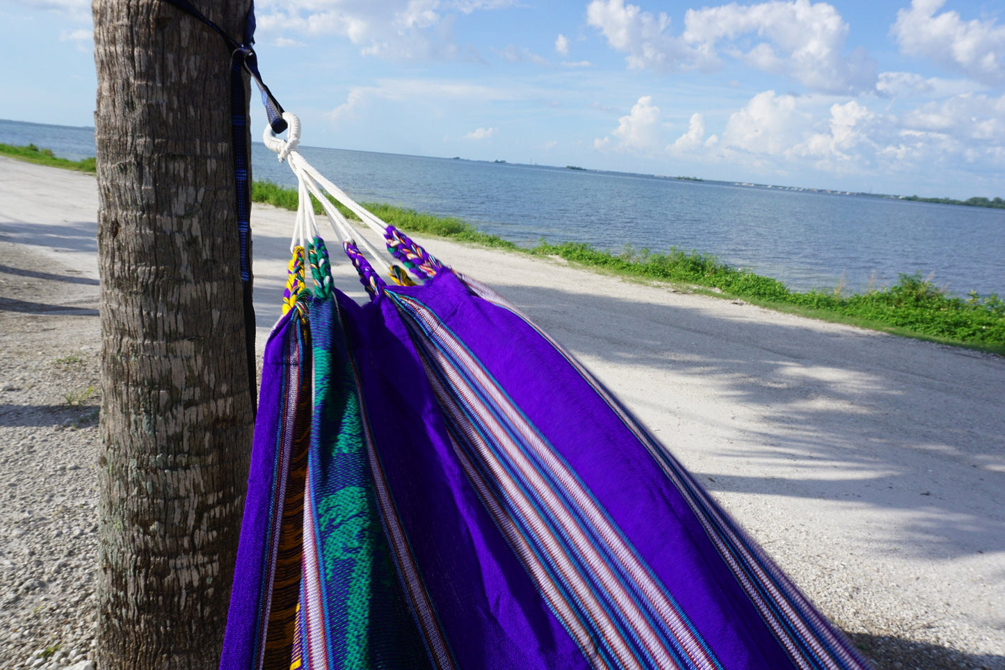 Bohemian One Person Hammock | Purple Yellow