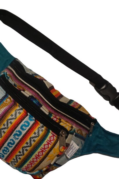 Festival Fanny Pack | White Teal