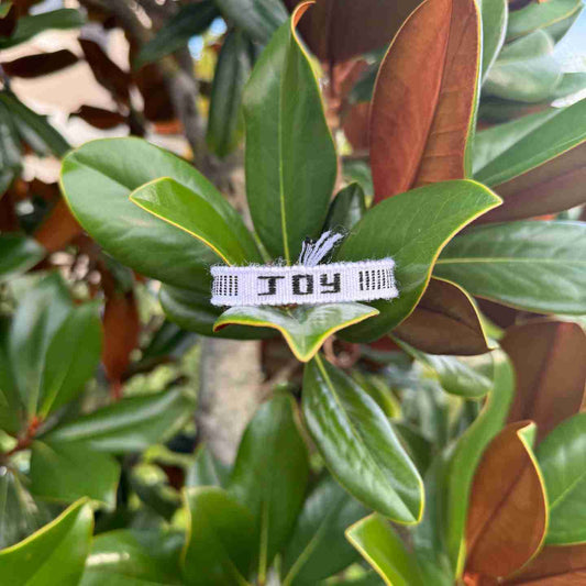 JOY Affirmation Bracelet – Handmade Reminder of Happiness | Say It, Wear It, Believe It Collection