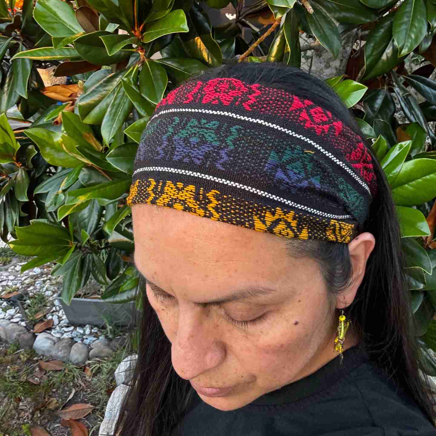 Handwoven Rasta Boho Narrow Headband