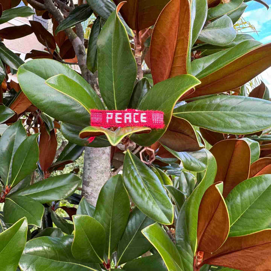 PEACE Affirmation Bracelet – Handmade Symbol of Calm & Harmony | Say It, Wear It, Believe It Collection
