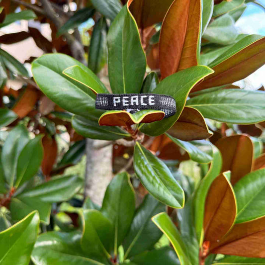 PEACE Affirmation Bracelet – Handmade Symbol of Calm & Harmony | Say It, Wear It, Believe It Collection