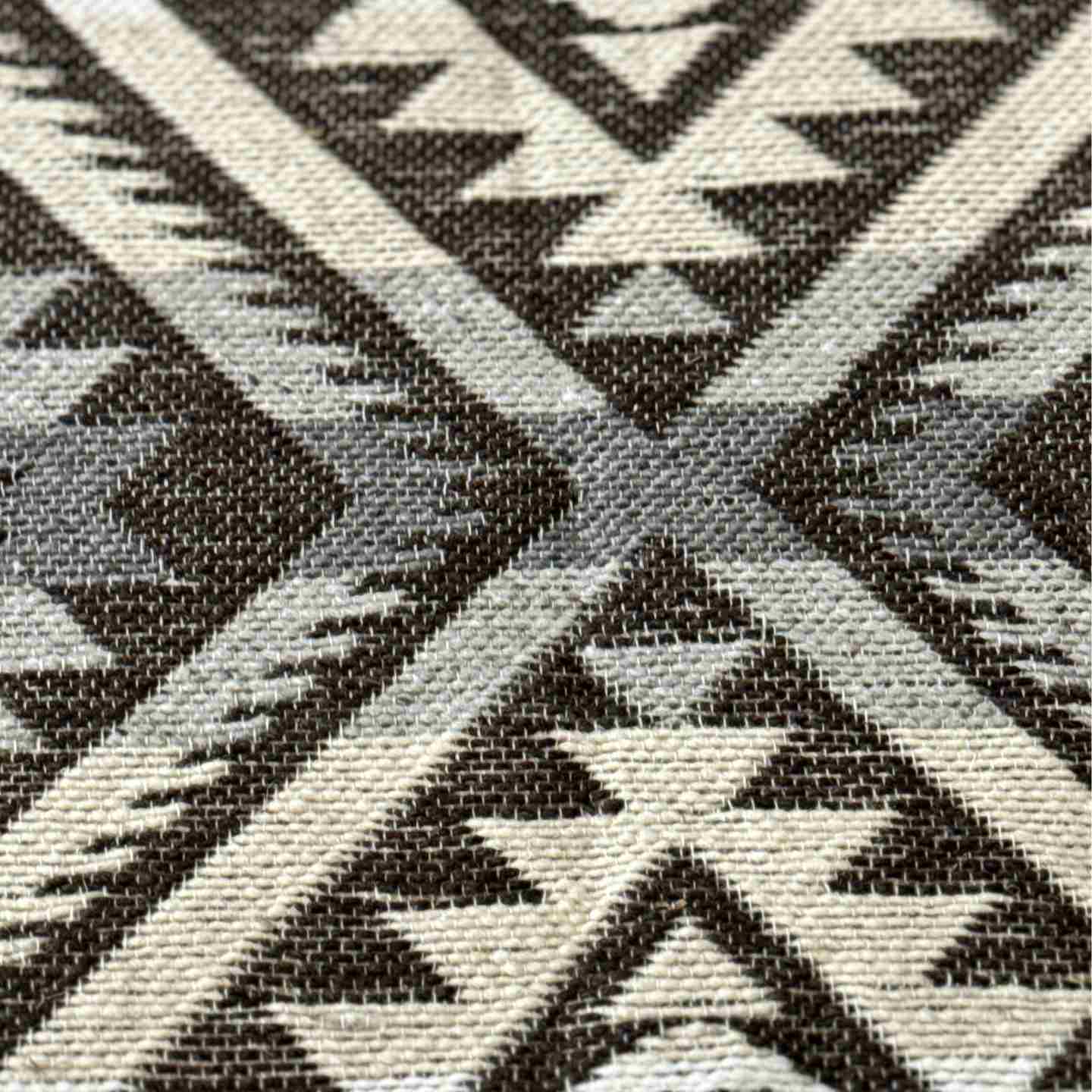 Black & White Sheep Wool Blanket | Ecuadorian Woven Throw
