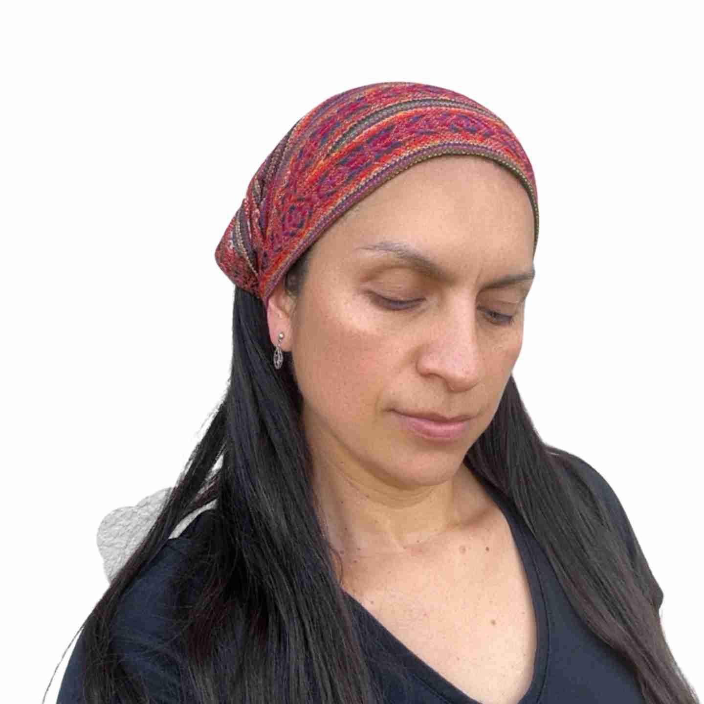 Boho Wide Headbands for Women and Men, 20 Artisan Colors, Yoga Hair Wraps, Festival Accessories, Sustainable Handmade Style