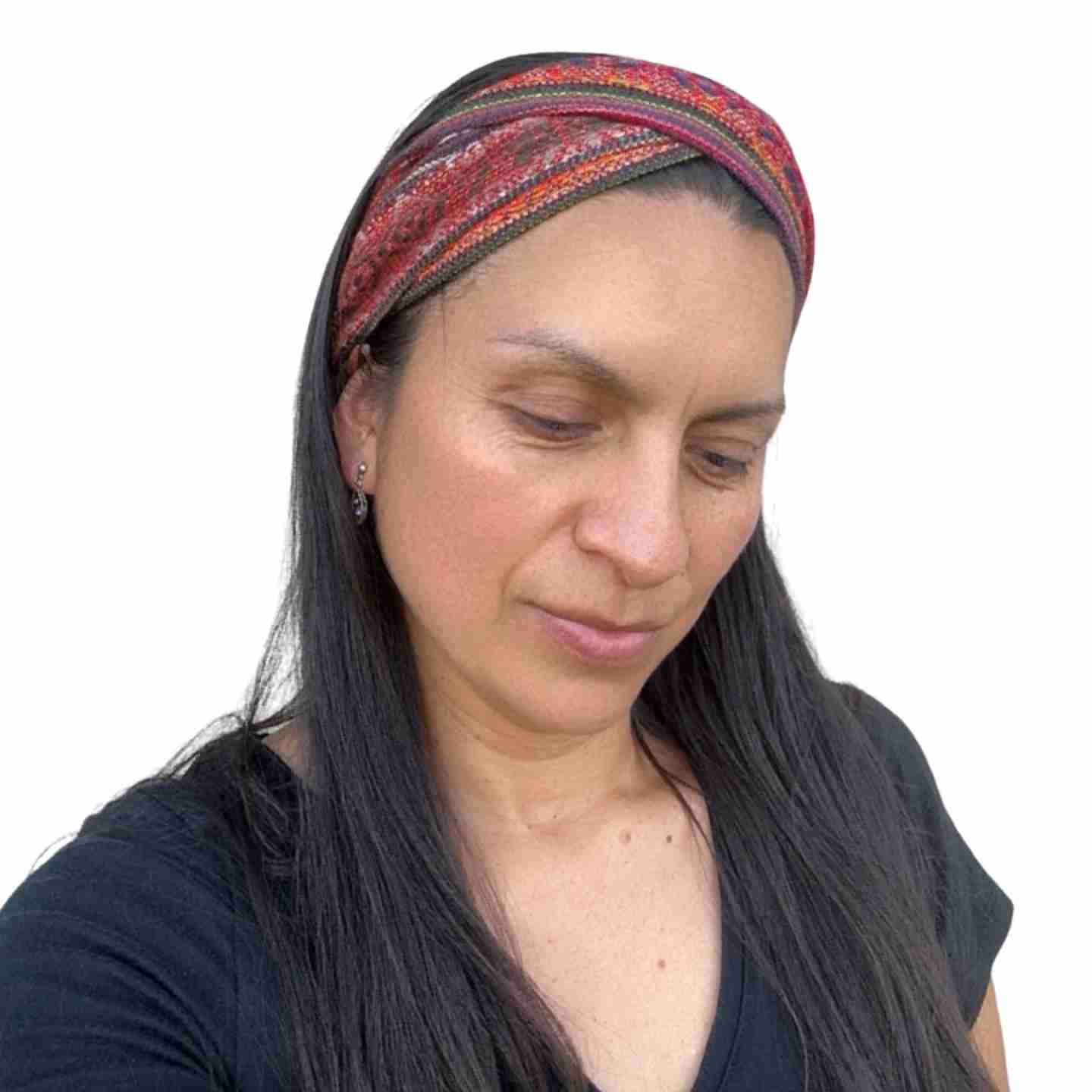 Boho Wide Headbands for Women and Men, 20 Artisan Colors, Yoga Hair Wraps, Festival Accessories, Sustainable Handmade Style