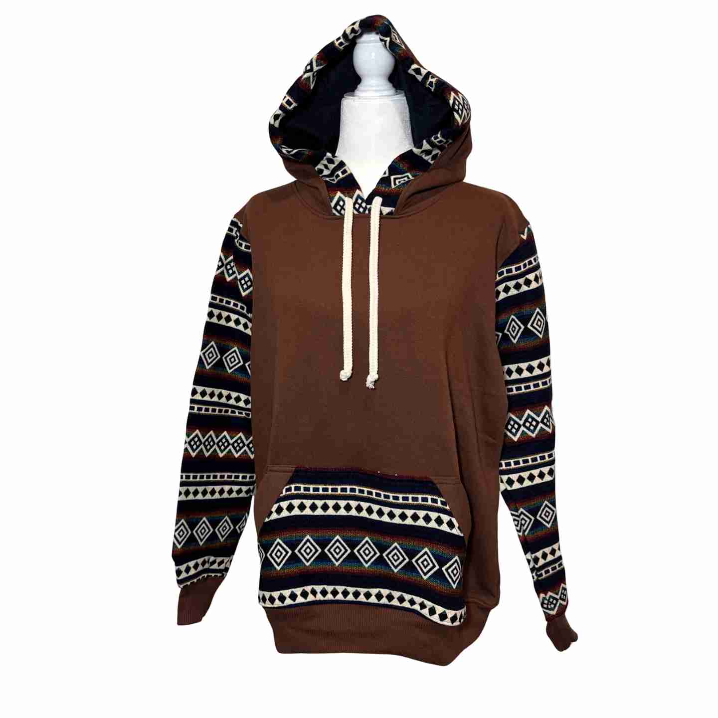 Handmade Hoodie Sweatshirt Jacket– Unisex, Size L
