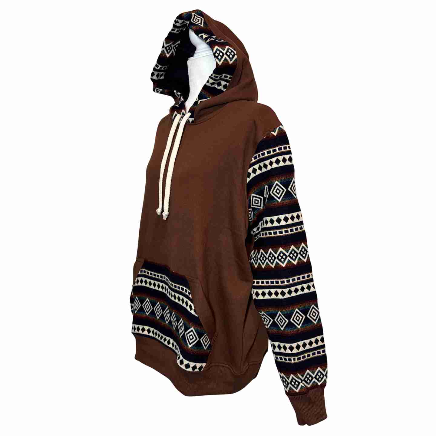 Handmade Hoodie Sweatshirt Jacket– Unisex, Size L