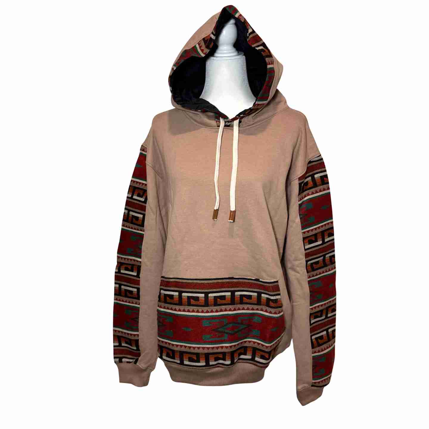 Handmade Hoodie Sweatshirt Jacket– Unisex, Size L