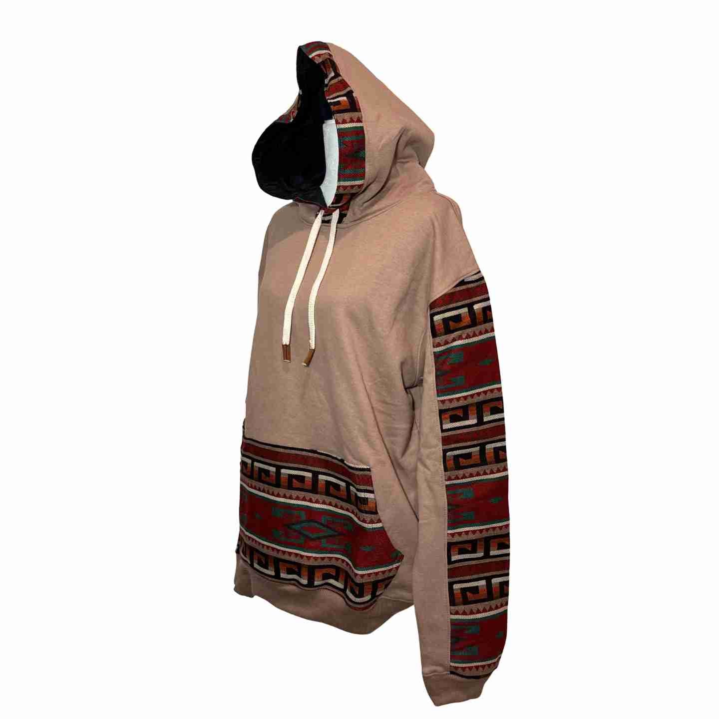 Handmade Hoodie Sweatshirt Jacket– Unisex, Size L