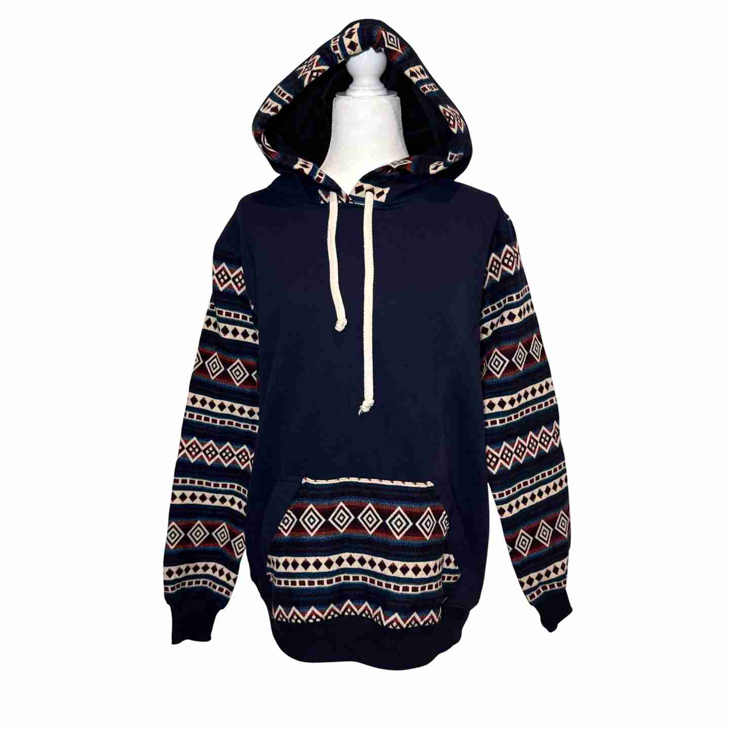 Handmade Hoodie Sweatshirt Jacket– Unisex, Size L