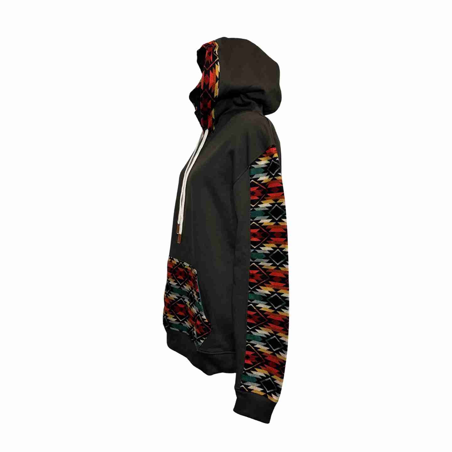 Handmade Hoodie Sweatshirt Jacket– Unisex, Size L