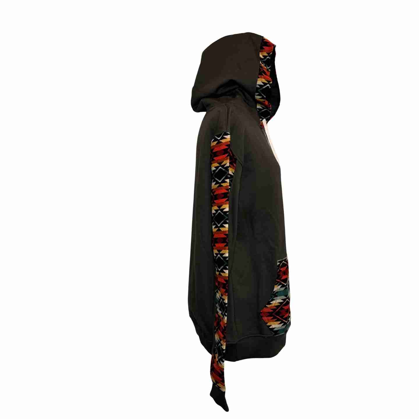 Handmade Hoodie Sweatshirt Jacket– Unisex, Size L