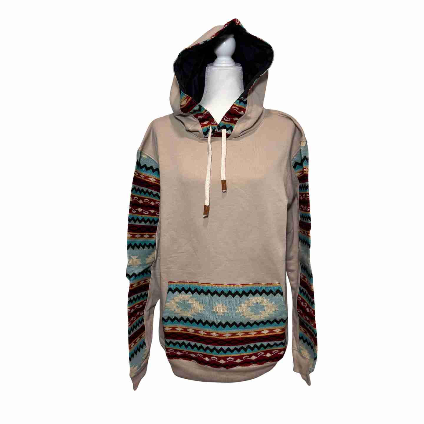 Handmade Hoodie Sweatshirt Jacket– Unisex, Size L
