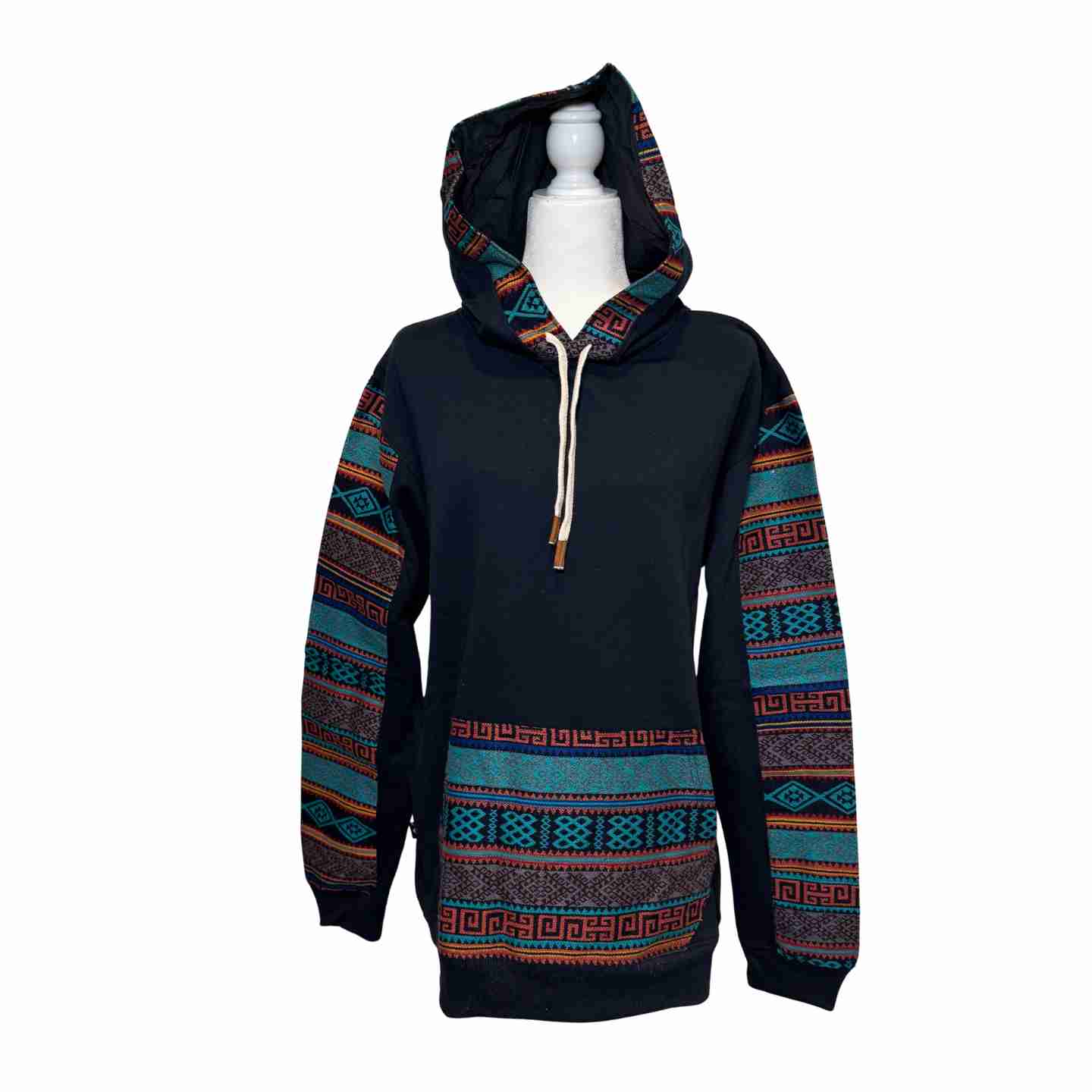 Handmade Hoodie Sweatshirt Jacket– Unisex, Size L